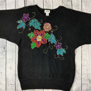 VINTAGE VICTORIA JONES Sequins Sweater